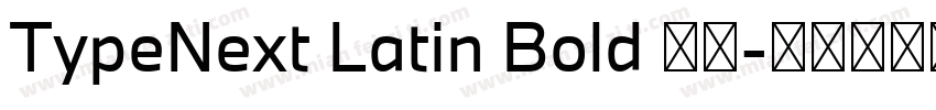 TypeNext Latin Bold 粗体字体转换
